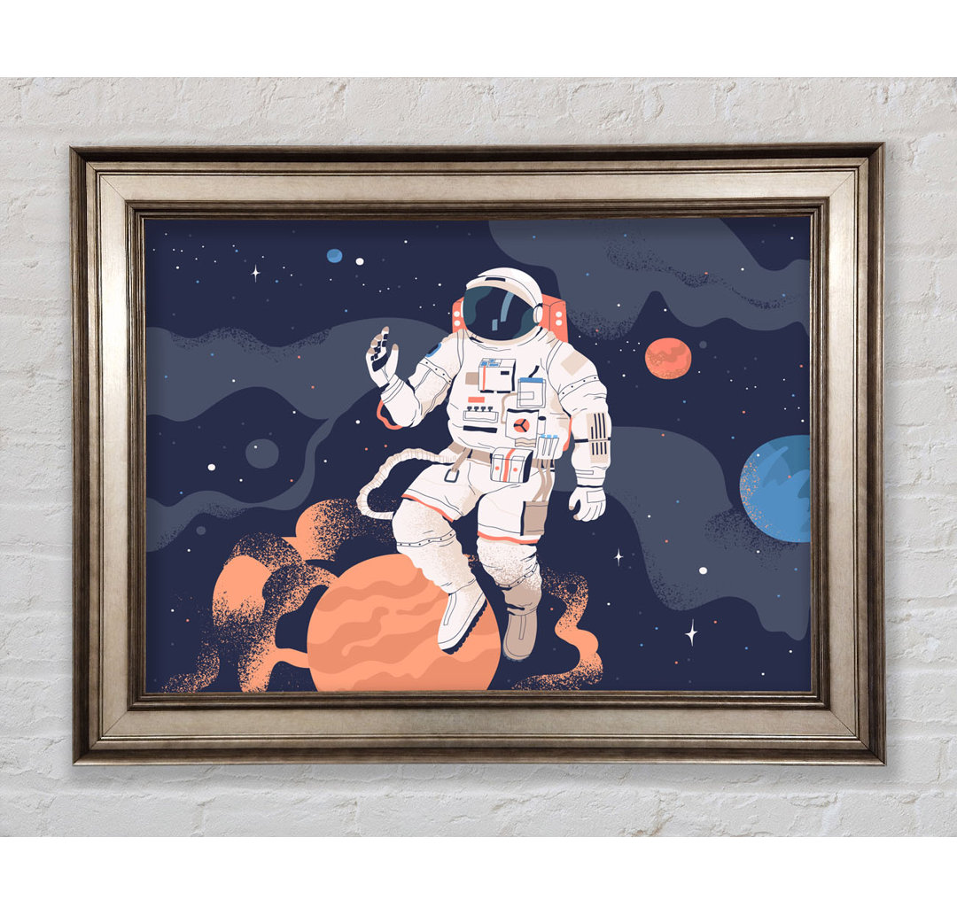 Space Man Of The Universe - Einzelner Bilderrahmen Kunstdrucke