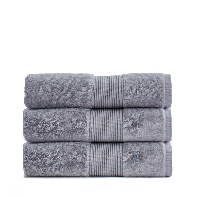 Cotton Blend Hand Towel, Gray