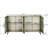 Thanatos 4-Glass Door Faux Wood Storage Cabinet-1252444225