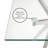 Abeale Rectangular Glass Top with Stainless Steel Base Dining Table