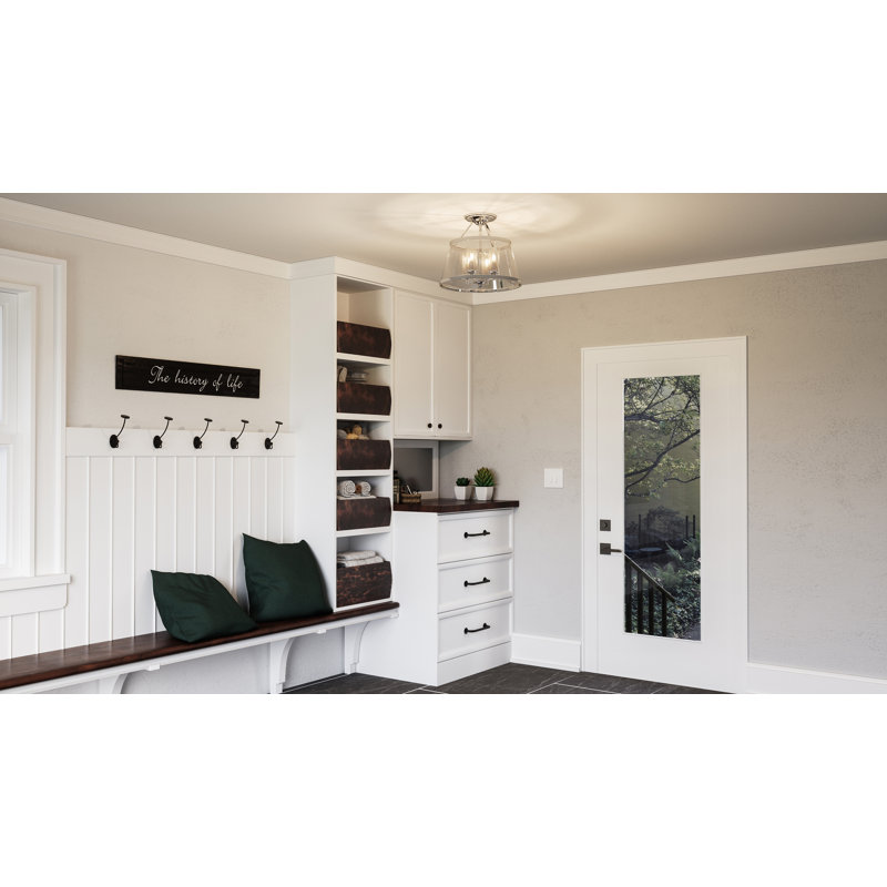 Devita Glass Semi Flush Mount