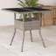 Analisia Square Glass Outdoor Dining Table - 80 cm W 80 cm D