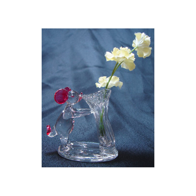 Figurine de rat mignonne à fleurs Aarin