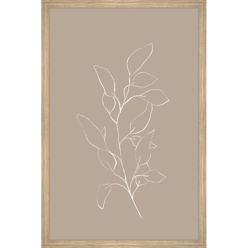 Bare Leaves - Single Picture Frame Painting, 45cm H x 38cm W x 3.81cm D