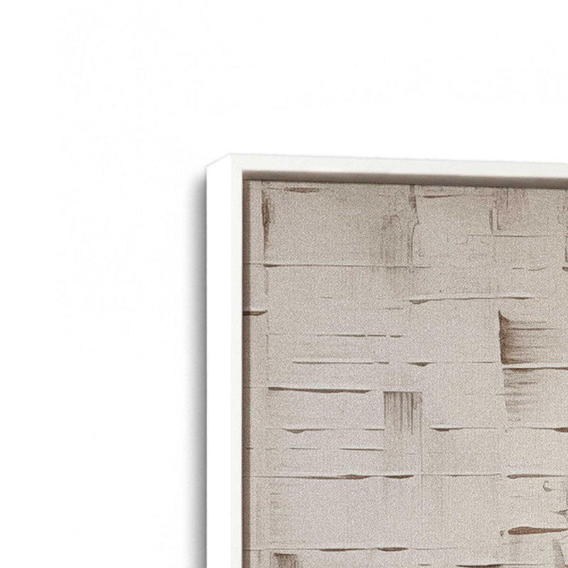 Impression sur toile texturée «Tranquility I», H 18,75 po x l 12,75 po x P 1,75 po, Cadre flottant blanc opaque