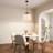 3-light Crystal Fabric Pendant