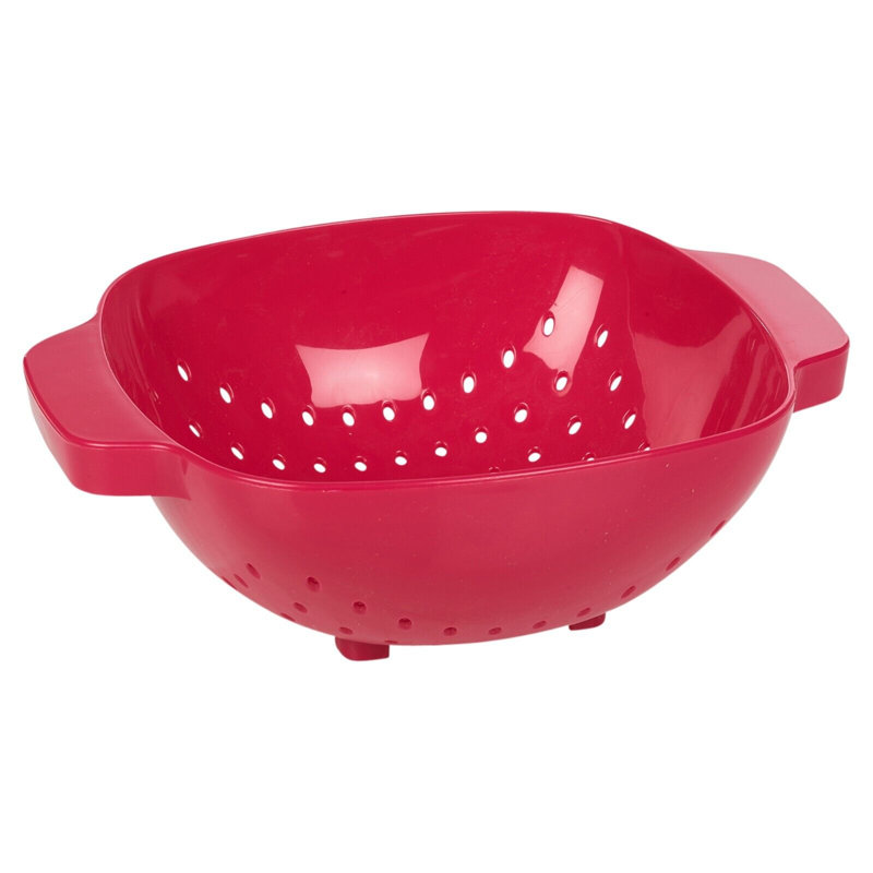 Belfry Kitchen Creekside Plastic Colander, Fuschia