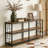 3-Tier Console Table Industrial Sofa Foyer Table for Living Room