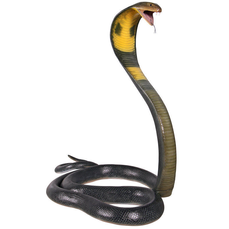 King Cobra Life-Size Snake Statue