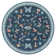 Floral Machine Washable Rug with Non-Slip Backing, Soft Thin Low Pile Non Shedding Floor Carpet, Indoor Foldable Printed Accent Mat for Living Room/Nursery/Bedroom