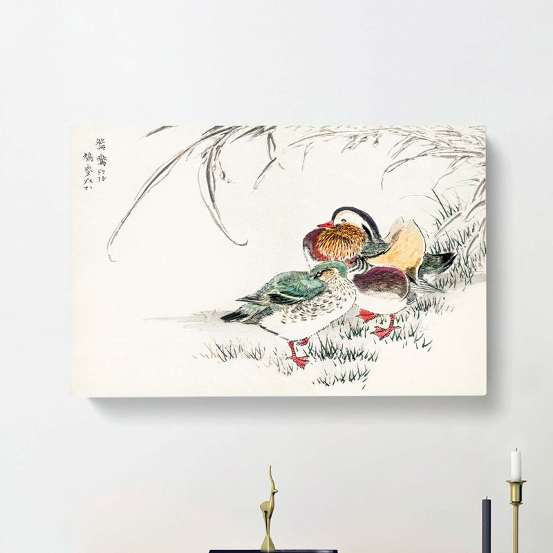 Mandarin Duck by Numata Kashu - Wrapped Canvas, 60cm H x 91cm W x 3cm D