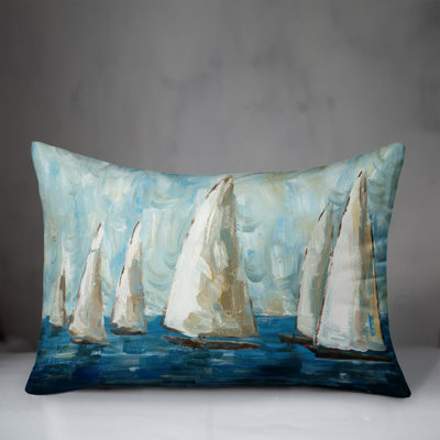 Outdoor Reversible Throw Pillow
