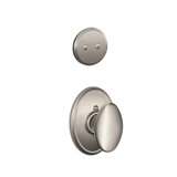 Inactive Interior Siena Knob Wakefield Rosette Dummy Entry Set (Exterior Portion Sold Separately)