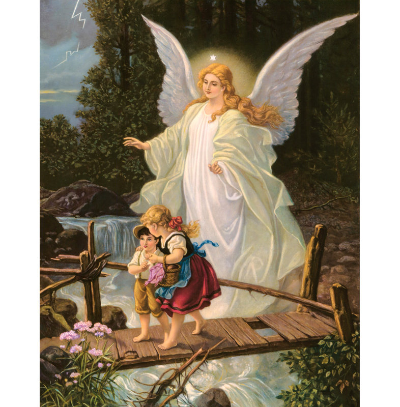 Guardian Angel, 18" H x 14" W