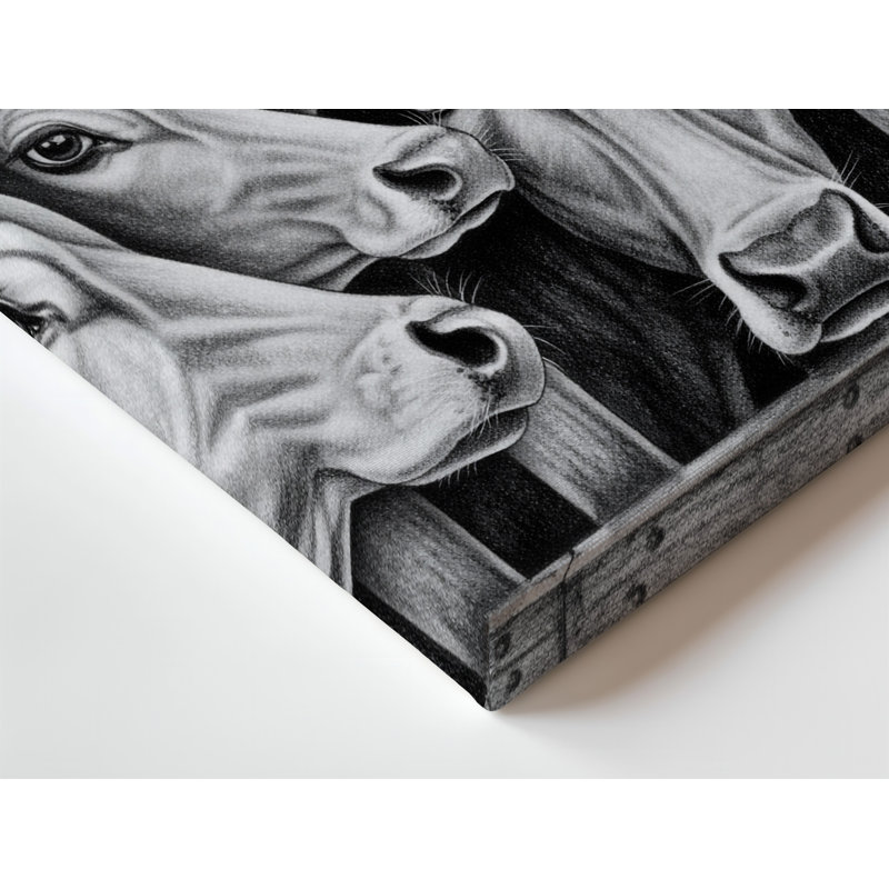 Toile au crayon monochromatique Somber, H 9 po x l 12 po