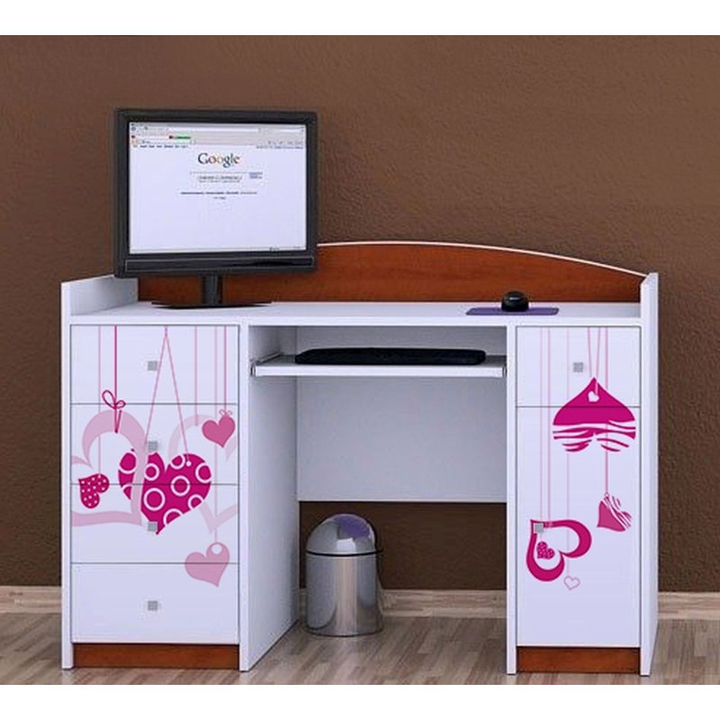 Carolina 125cm Computer Desk, Brown