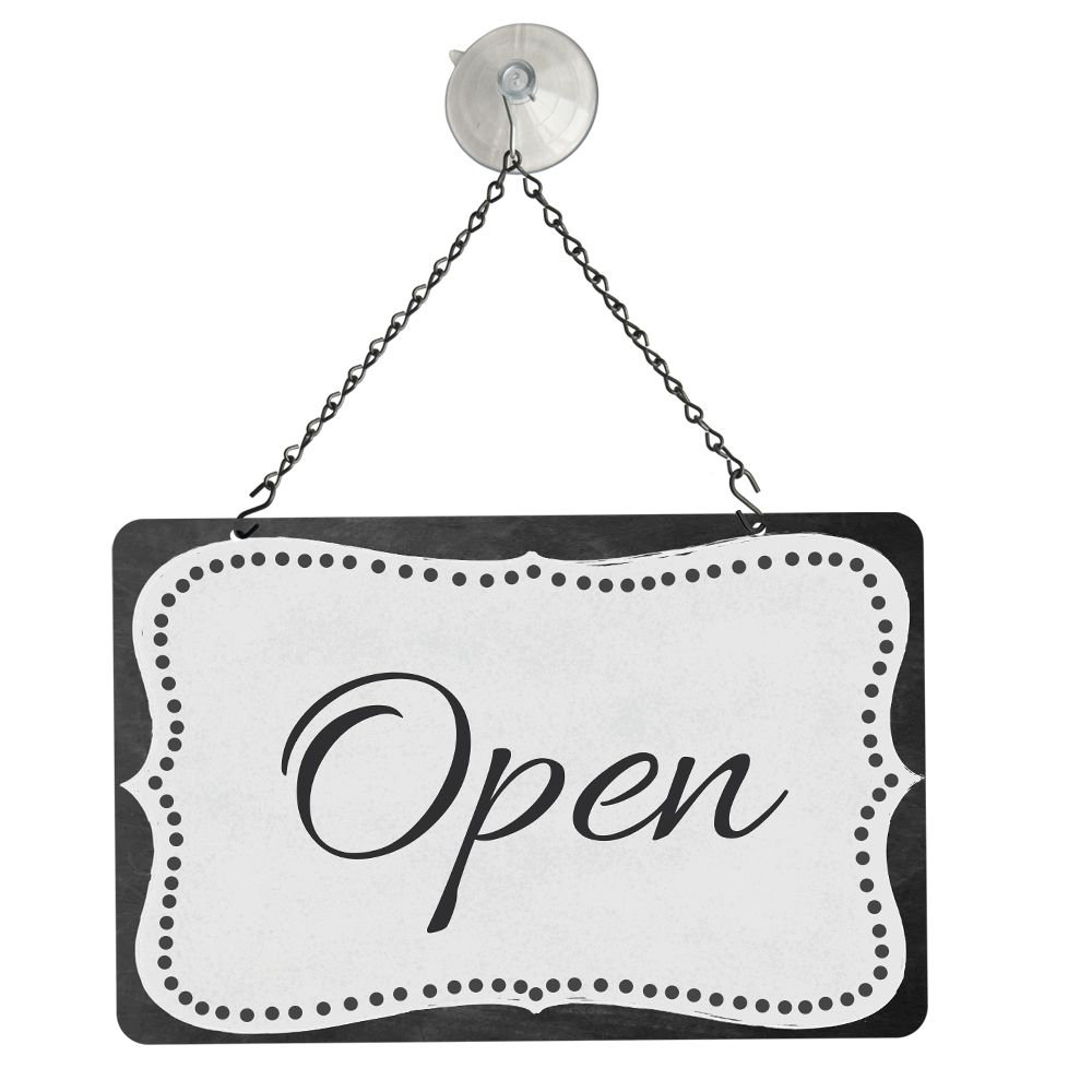 2 Sided Metal Sign Kit Open/Close NAHANCO