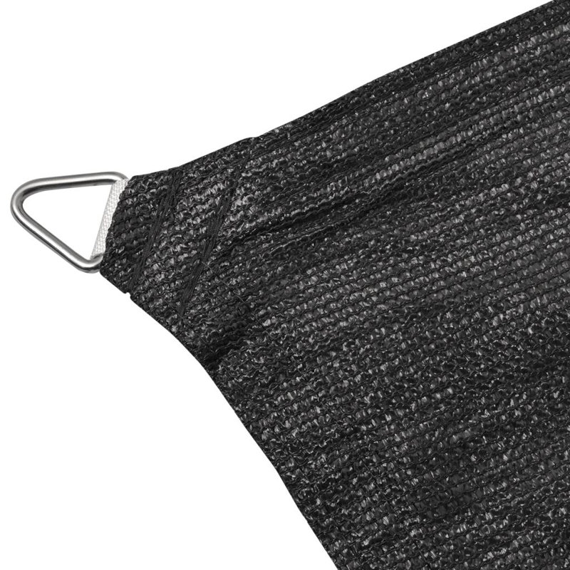 Mustique Square Shade Sail, 360 cm x 360 cm, Black