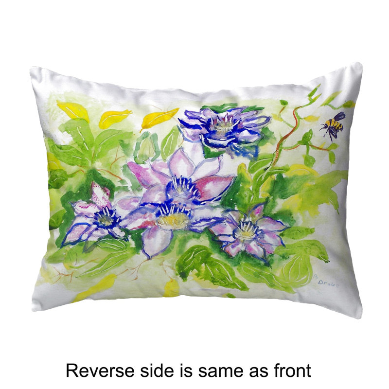  Coussin lombaire intérieur / extérieur Clematis