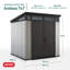 Remise de rangement d'extérieur moderne en résine durable 7 x 7 pi Keter Artisan