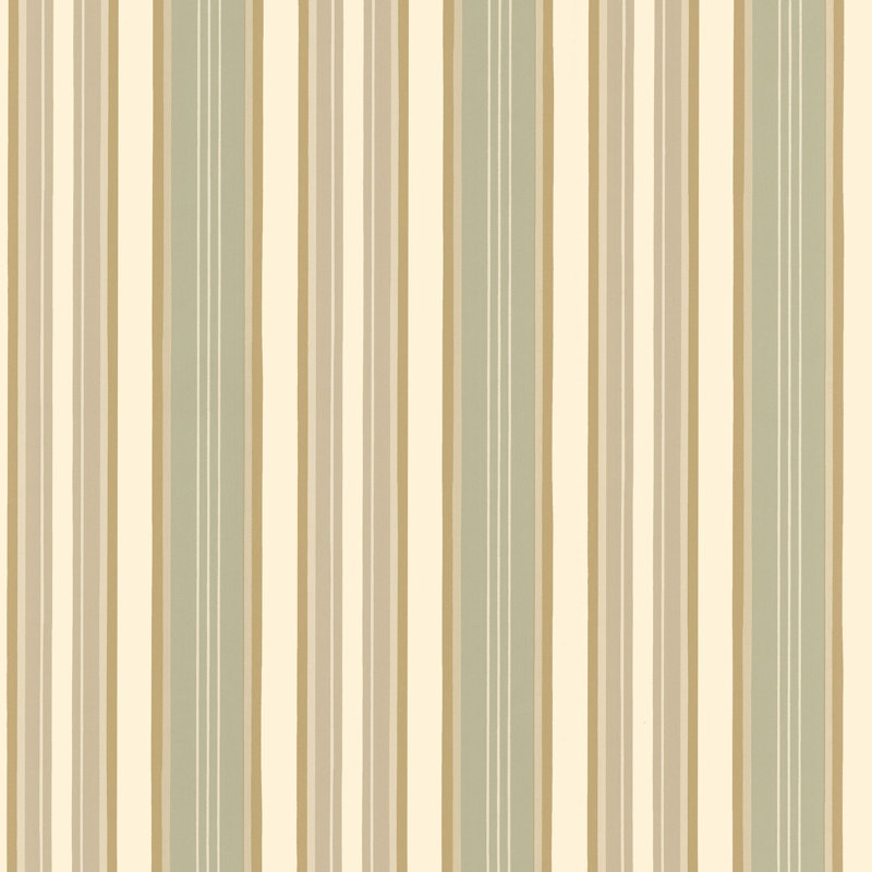 Dristy 10m x 52.8cm Matte Wallpaper Roll, Cream/Green