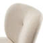 Chaise rembourrée blanc cassé