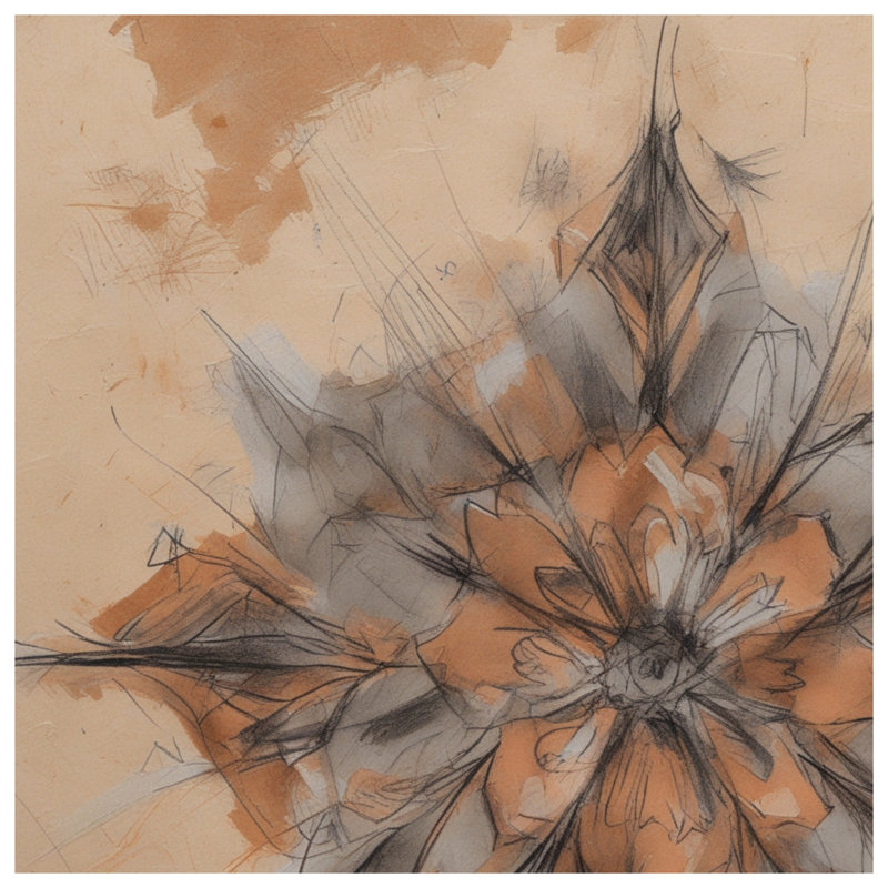 Couvertures florales abstraites, 50in W x 60in H