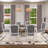 Rustic 7-Piece 78.1Inch Extendable Dining Table Set-332999202