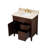 Waut 32'' Single Bathroom Vanity with Marble Top-1161278204