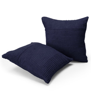 Housse de coussin en velours côtelé (Ensemble de 2)