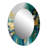 Golden Explosion Triangles IV - Modern Oval Wall Mirror-1335365251