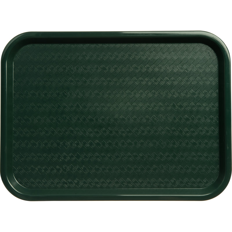 Plateau de service et support en plastique Carlisle Food Service Products, l 12 po x P 16 po, Vert forêt