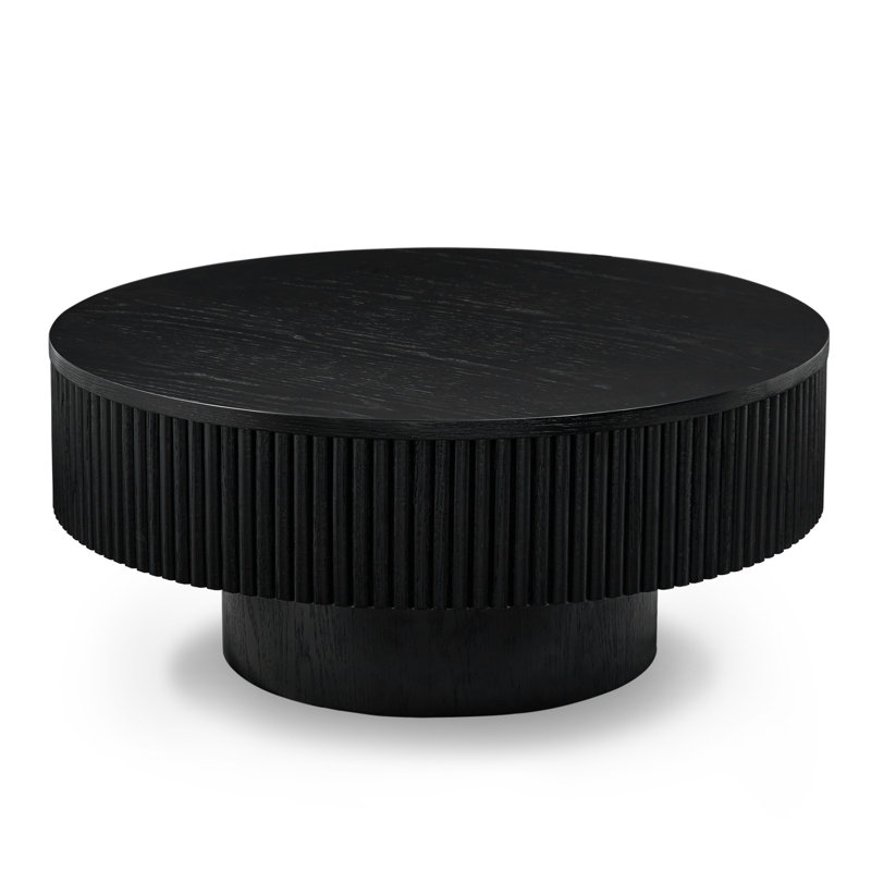 Vivid Wooden Round Chaunce, Black
