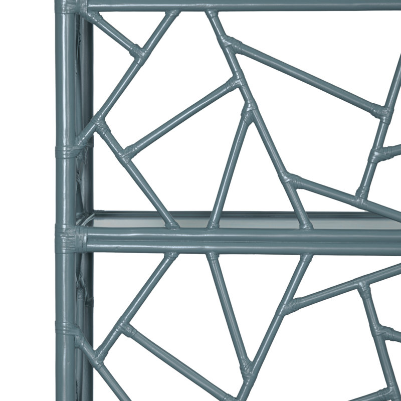 Tiffany 72"H x 36"W Etagere Bookcase, Regatta Blue