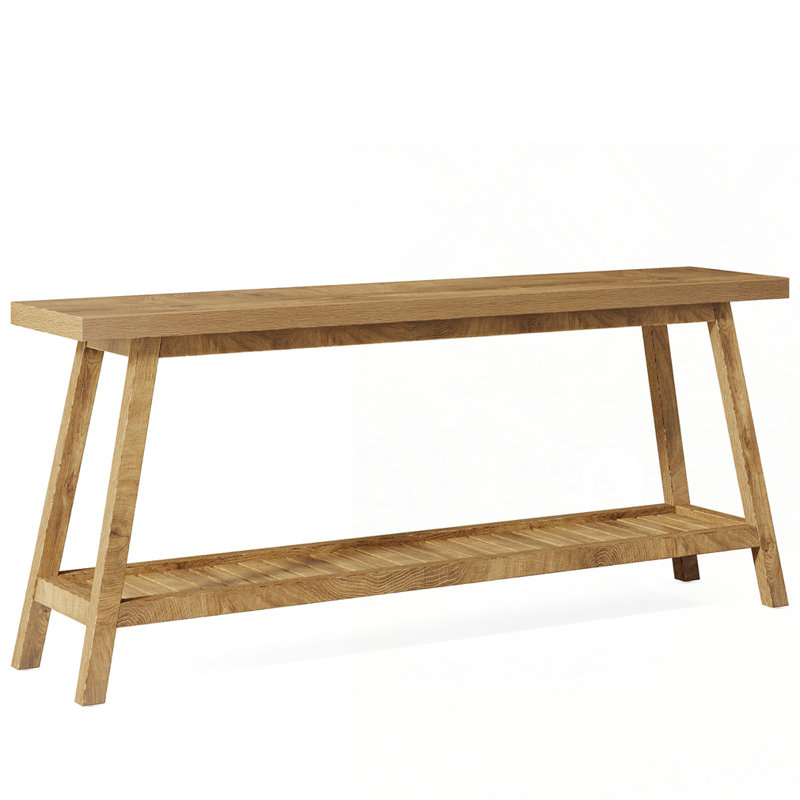 Farmhouse Console Table, Natural