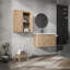 Meuble-lavabo mural avec rangement spacieux et attrait élégant