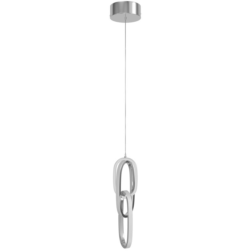 Circa Gold Looping Pendant, Chrome
