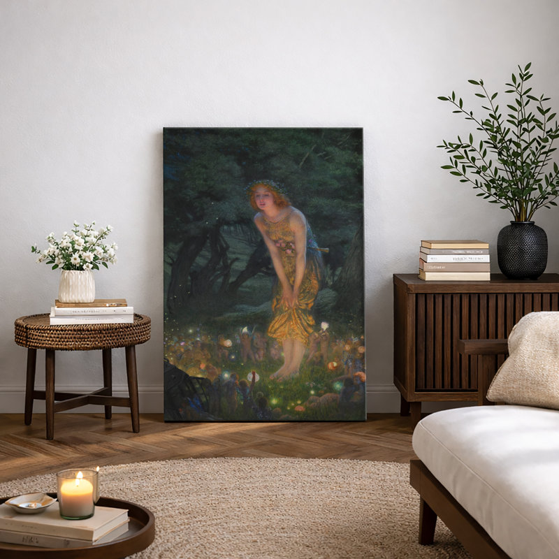 «Enchanted Fairy Tale Forest», impression de scène romantique, images sur toile encadrées, H 24 po x l 16 po x P 1,5 po