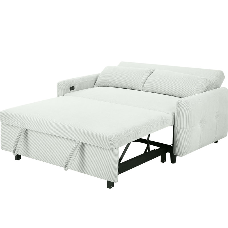 Lit de 57,37 po avec retrait facile, gris. Réglable pour plus de confort. Housse en velours côtelé. Capacité de charge de 500 lb. Fonction de coulissement à 2 sièges de siège, pouvant supporter jusqu'à 500 lb.