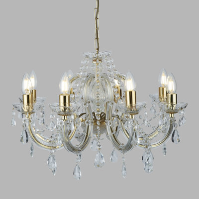 Kelly 8 - Light Candle Style Chandelier