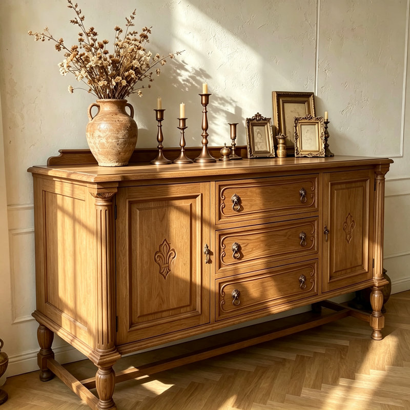 High-End Retro Sideboard, 39.37" H x 59.06" W x 17.72" D