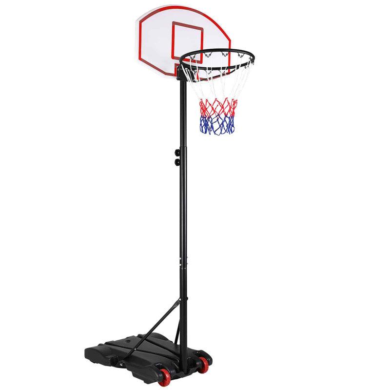 Freeport Park Gorsuch Adjustable Height Steel Portable Full-Size Basketball Hoop