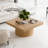 Square Coffee Table With Cylindrical Base-1474266371