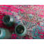 Tapis rose à motif abstrait Jahanna-950698520