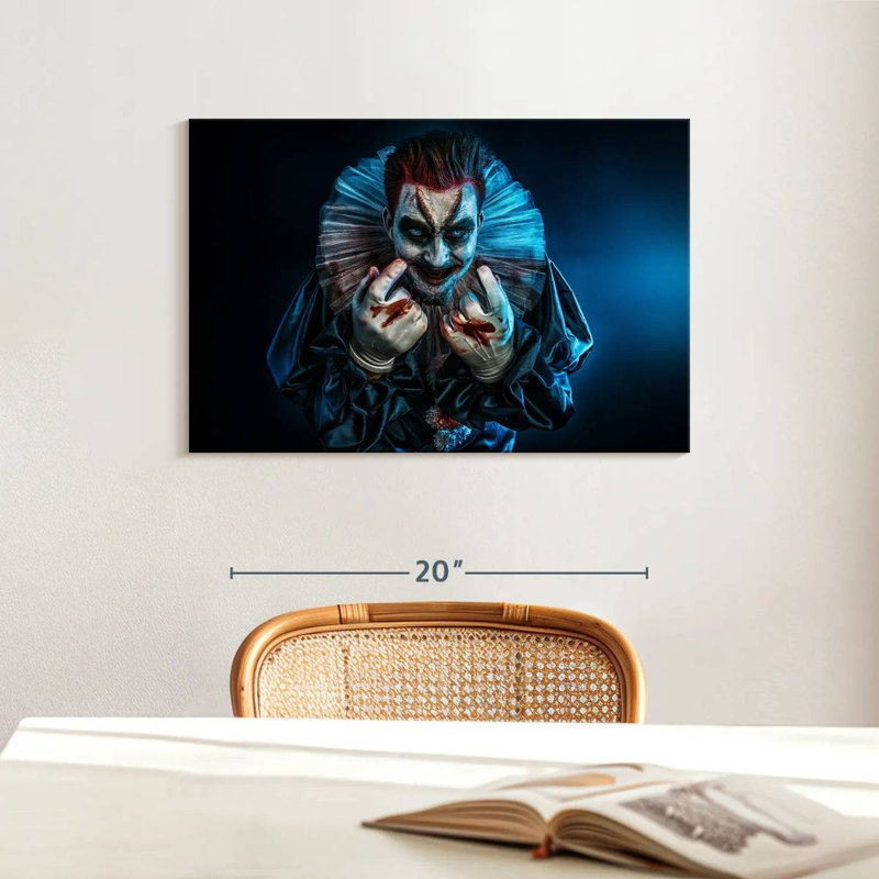Devil Clown, 16" H x 24" W