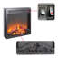 Foyer encastrable ultra mince de 18 pouces - électrique avec bûche et flamme réaliste, protection contre la surchauffe, 1400 W / 5000, 400 pieds carrés Système de chauffage à chaleur mince et protégé Ft 18 po Ft.