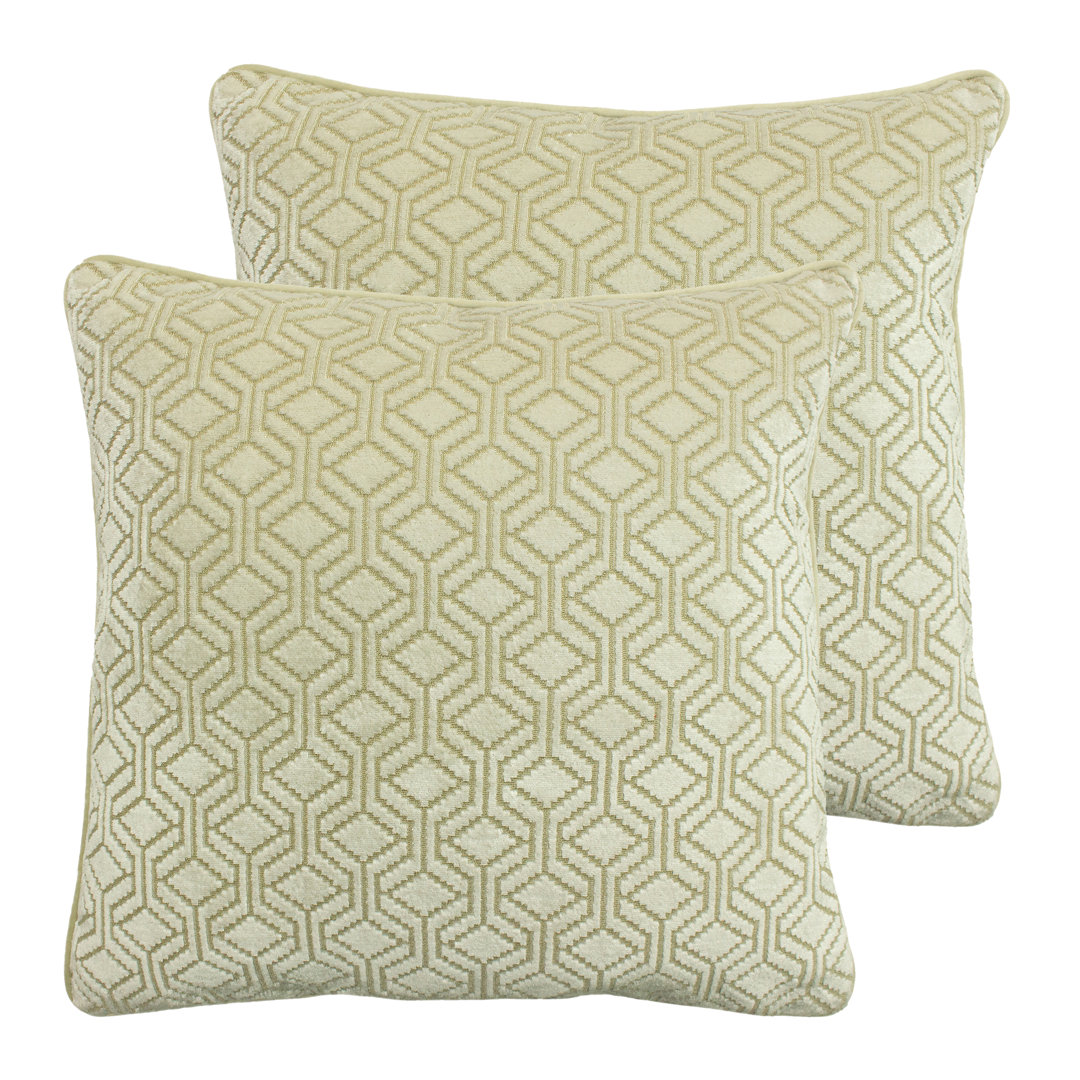 Fishback Geometric Scatter Cushion with Filling
