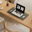 Ensemble de bureau double en bois massif-1394332313