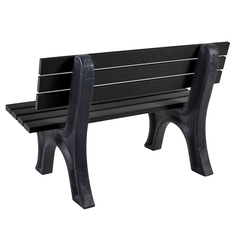 Swing Outdoor Bench, Black