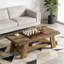 Ensemble de table basse et de thé rustique à 2 niveaux pour le salon, table centrale spacieuse | Idée de cadeau-1309299219
